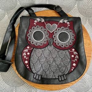 Loungefly Crossbody Gray Owl Messenger Bag